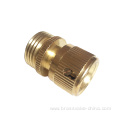 Brass garden hose tap end connector